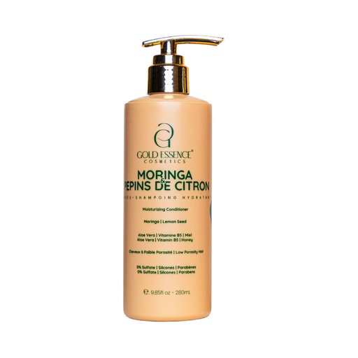 [GECAS280ML] Après-Shampoing Hydratant - Moringa & Pépins de Citron- 280ml